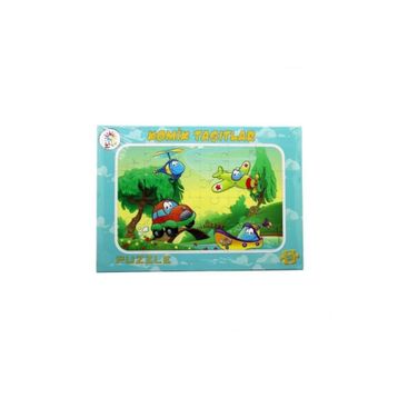 Laço Kids Frame Komik Taşıtlar Puzzle