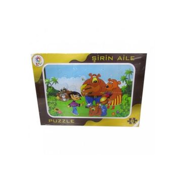 Laço Kids Frame Şirin Aile Puzzle