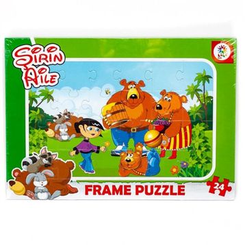 Laço Kids Frame Şirin Aile Puzzle