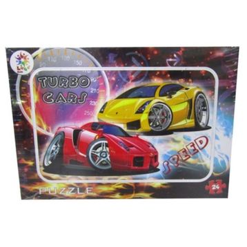 Laço Kids Frame Turbo Cars Puzzle