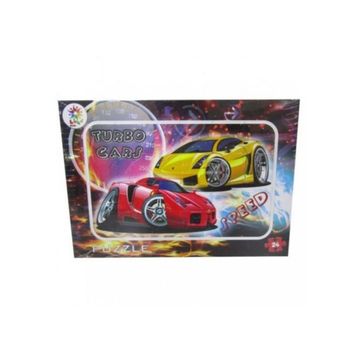 Laço Kids Frame Turbo Cars Puzzle