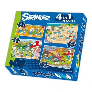 Laço Kids Şirinler 24 Parça Yer Puzzle