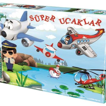 Laço Kids Süper Uçaklar 100 Parça Kutu Puzzle