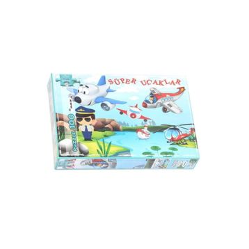 Laço Kids Süper Uçaklar 100 Parça Kutu Puzzle