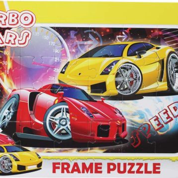 Laço LCFRM007 Turbo Cars 24 Parça Puzzle