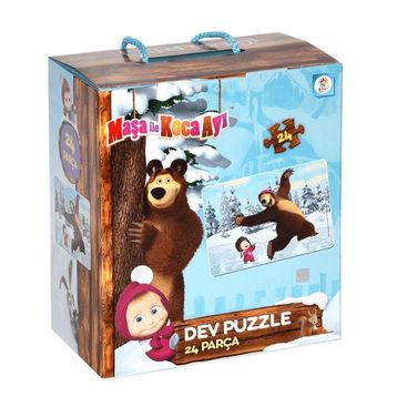 Laço Maşa İle Koca Ayı 24 Parça Dev Puzzle