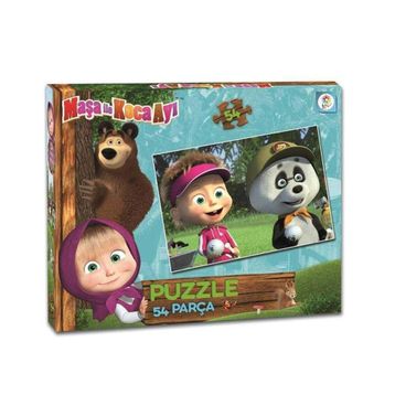 Laço MS7539 Masha Koca Ayı 54 Parça Kutu Puzzle