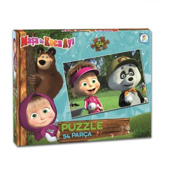 Laço MS7539 Masha Koca Ayı 54 Parça Kutu Puzzle