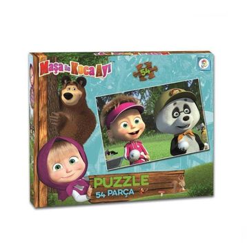 Laço MS7539 Masha Koca Ayı 54 Parça Kutu Puzzle