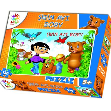 Laço Sevimli Ayı Boby 130 Parça Puzzle