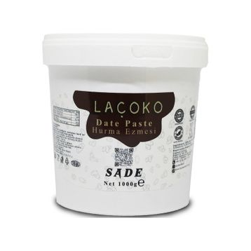 Laçoko 1 kg Kova Şekersiz Katkısız Vegan Doğal Hurma Ezmesi Hurma Dolgusu Hurma Püresi