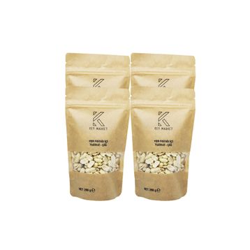 Laçoko 1 kg Soyulmuş Tuzsuz, Doğal Az Kavrulmuş Yer Fıstığı