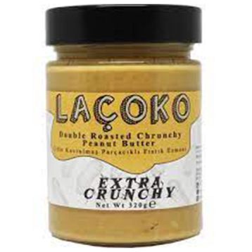 Laçoko 3 kg Şekersiz Katkısız Glutensiz Vegan Doğal Çifte Kavrulmuş Parçacıklı Extra Crunchy Fıstık Ezmesi