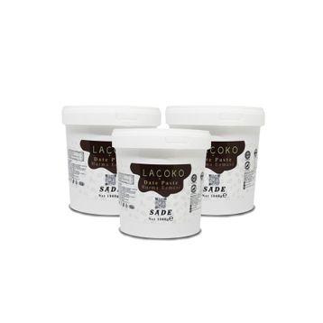 Laçoko 3 kg Şekersiz Katkısız Glutensiz Vegan Doğal Hurma Ezmesi