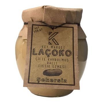 Laçoko 350 gr Çifte Kavrulmuş Ballı Fıstık Ezmesi