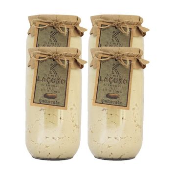 Laçoko 4 kg Şekersiz Katkısız Glutensiz Doğal Az Kavrulmuş Ballı Yer Fıstığı Ezmesi