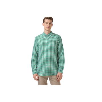 Lacoste CH0053.53Y Erkek Regular Fit Ekose Desenli Yeşil Gömlek