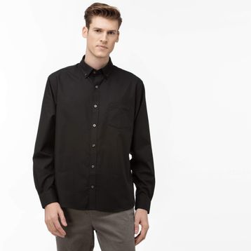 Lacoste CH1941 Regular Fit Siyah Erkek Gömlek
