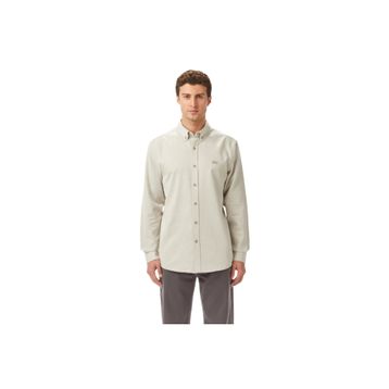 Lacoste CH2632.E8M Erkek Regular Fit Düğmeli Yaka Bej Gömlek