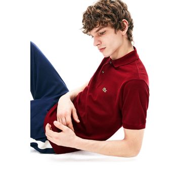 Lacoste L1212 Bordo Erkek T-shirt