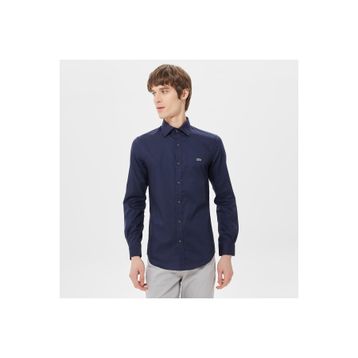 Lacoste Slim Fit Lacivert Erkek Gömlek