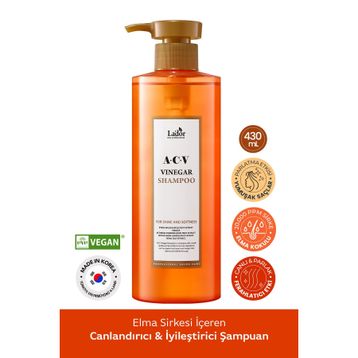 Lador Saç Derisini Canlandıran ve Parlaklaştıran 430 ml Sirke Özlü Şampuan