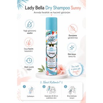 Lady Bella 200 ML Summer Kuru Şampuan