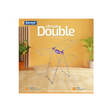 Lady Caprice Double Çift Katlı Çamaşır Kurutmalık