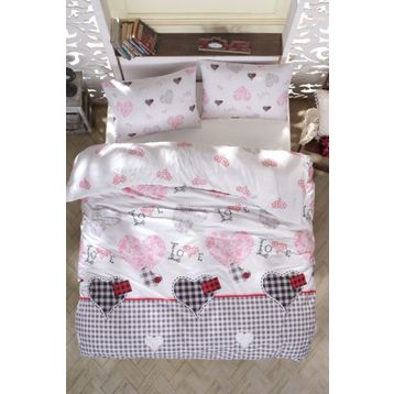 Lady Moda 153-99-001864 Love Çift Kişilik Nevresim Seti