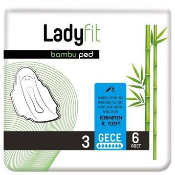 Ladyfit Bambu Süper Gece 6 Ped