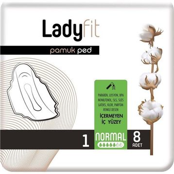Ladyfit Normal 8 Adet Pamuk Ped