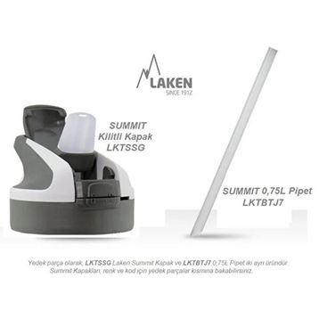Laken 0.75 L Siyah Summit Çelik Termos