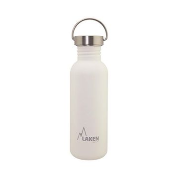 Laken LKBSH75BL 18/8 Çelik Basic Tek Çeper 0.75 lt Beyaz Şişe Suluk