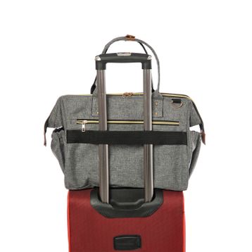 Lal Baby Baggage Bag Gri Omuz Askılı Anne Bebek Bakım Çantası