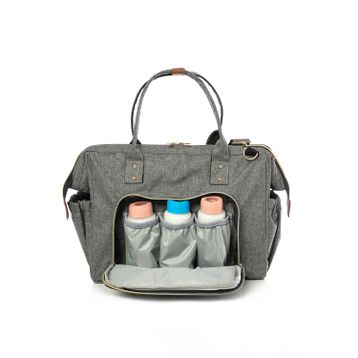 Lal Baby Baggage Bag Gri Omuz Askılı Anne Bebek Bakım Çantası