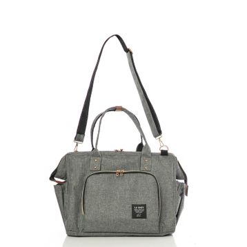 Lal Baby Baggage Bag Gri Omuz Askılı Anne Bebek Bakım Çantası