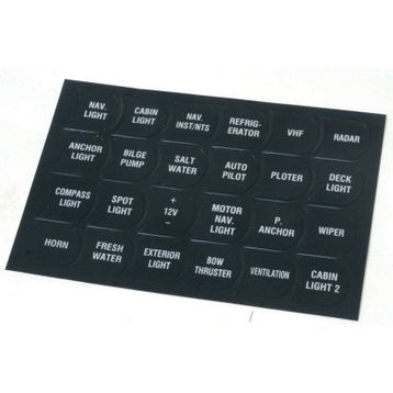 Lalizas 24 Parça Switch Paneller Sticker Seti