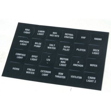 Lalizas 24 Parça Switch Paneller Sticker Seti