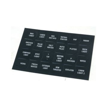 Lalizas 24 Parça Switch Paneller Sticker Seti