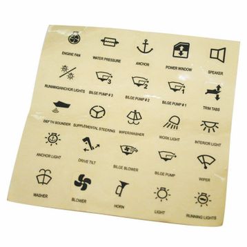 Lalizas 25 Parça Switch Paneller İçin Şeffaf Sticker