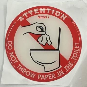 Lalizas "Tuvalate Çöp Atmayınız" Silikon Sticker