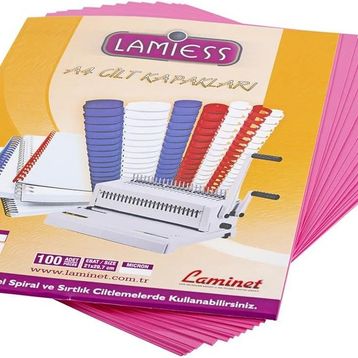 Lamiess 100'lü Pembe A-4 300 Mıc. Pp Cilt Kapağı
