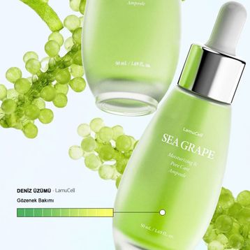 LamuCell Sea Grape Yaşlanma ve Kırışıklık Karşıtı 50 ml Bakım Ampulü