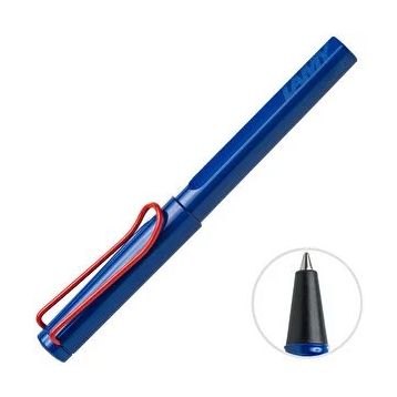 Lamy 314MK Kırmızı Renk Klips Mavi Safari Roller Kalem