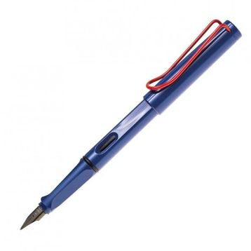 Lamy Safari 14 Mk-M Mavi Gövde Kırmızı Klips M Uç Dolma Kalem