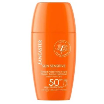 Lancaster Sensitive Tinted Mattifying Fluid SPF 50+ 30 ml Güneş Kremi
