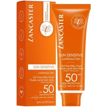 Lancaster SPF50 50 ml Sun Sensitive Oil Free Milky Fluid Güneş Koruyucu Süt