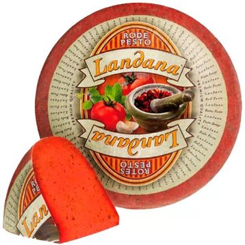 Landana 1 kg Taze Fesleğenli Kırmızı İthal Gouda Peyniri