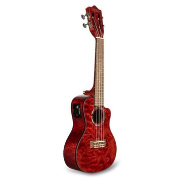Lanikai QM-RDCEC Quilted Maple Concert Elektro Ukulele