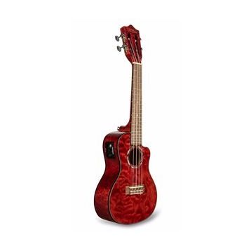 Lanikai QM-RDCEC Quilted Maple Concert Elektro Ukulele